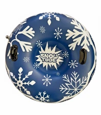 47 inches Snow Tube for Kids and Adults, Inflatable Snow Tube for Sledding