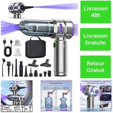 Aspirateur Voiture 4 en 1 Puissant 28000 PA Sans Fil Micisty