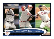 2012 Topps #297 Clayton Kershaw / Roy Halladay / Cliff Lee