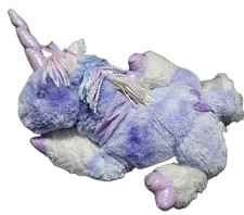 Vintage Toys R Us Animal Alley Pastel Unicorn white Purple Plush - 17"
