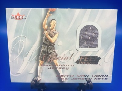 2000-01 Fleer Tradition Feel the Game Game Worn Keith Van Horn New Jersey Nets