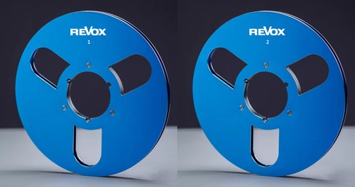 One Pair blue 10.5'' Aluminium tape reel for Revox Reel To Reel tape recorder