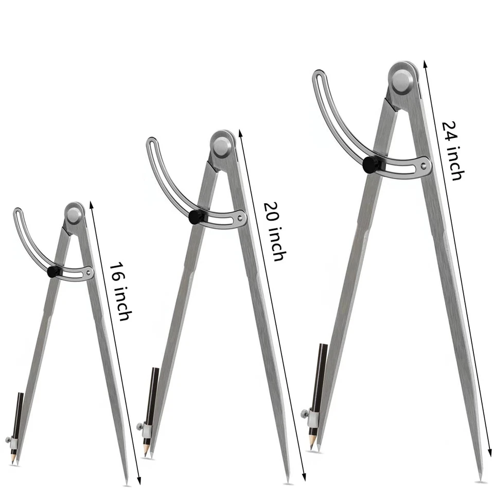 16 inch Compass for Geometry, Compass for Woodworking, Precision Woodworking ... - Image 2 of 4