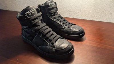 Original Prada Herrenschuhe, Sneaker, Leder, Größe EU 41  | Mod. 2TG2T