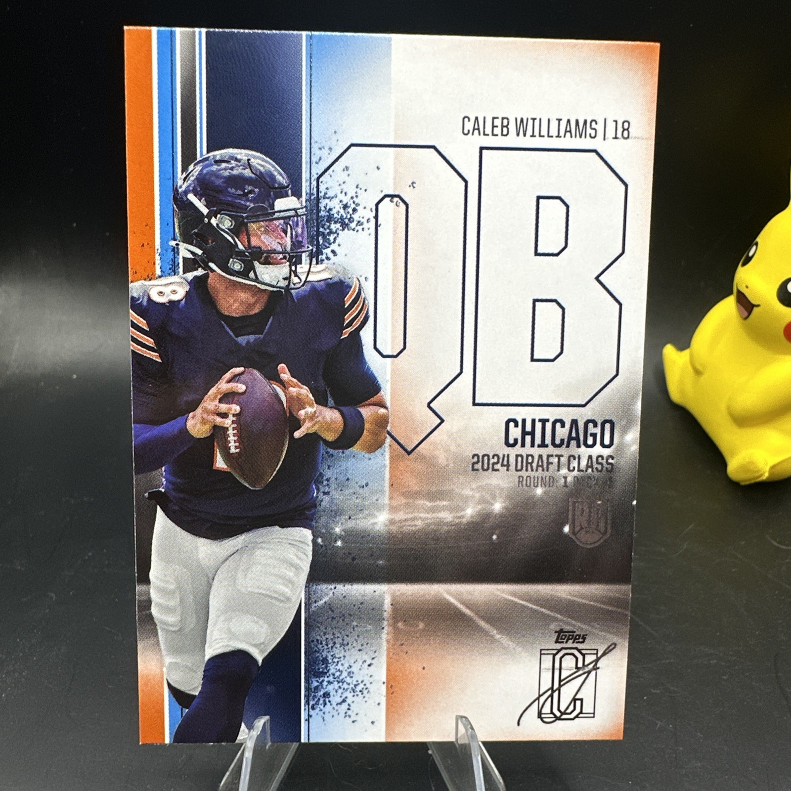 2024 Topps Signature Class Caleb Williams Blue & Orange RC COLOR MATCH #84 Bears