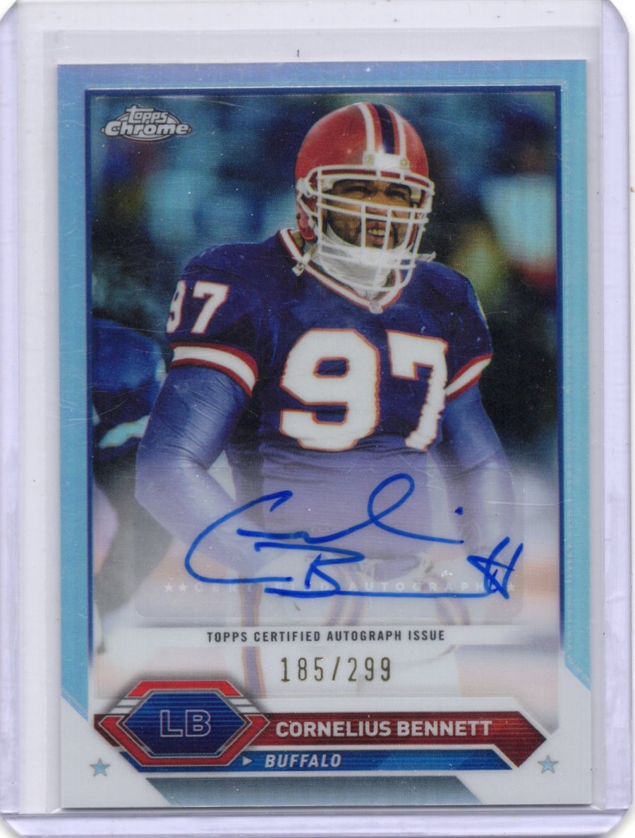 2023 Topps Composite Cornelius Bennett Topps Chrome Auto Refractor /299 #TCA-CB