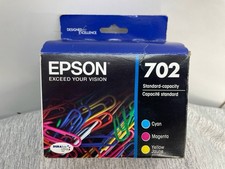 EPSON 702 DURABrite Ultra Ink Standard Capacity Color Combo Pack EXP: 08/25 M455