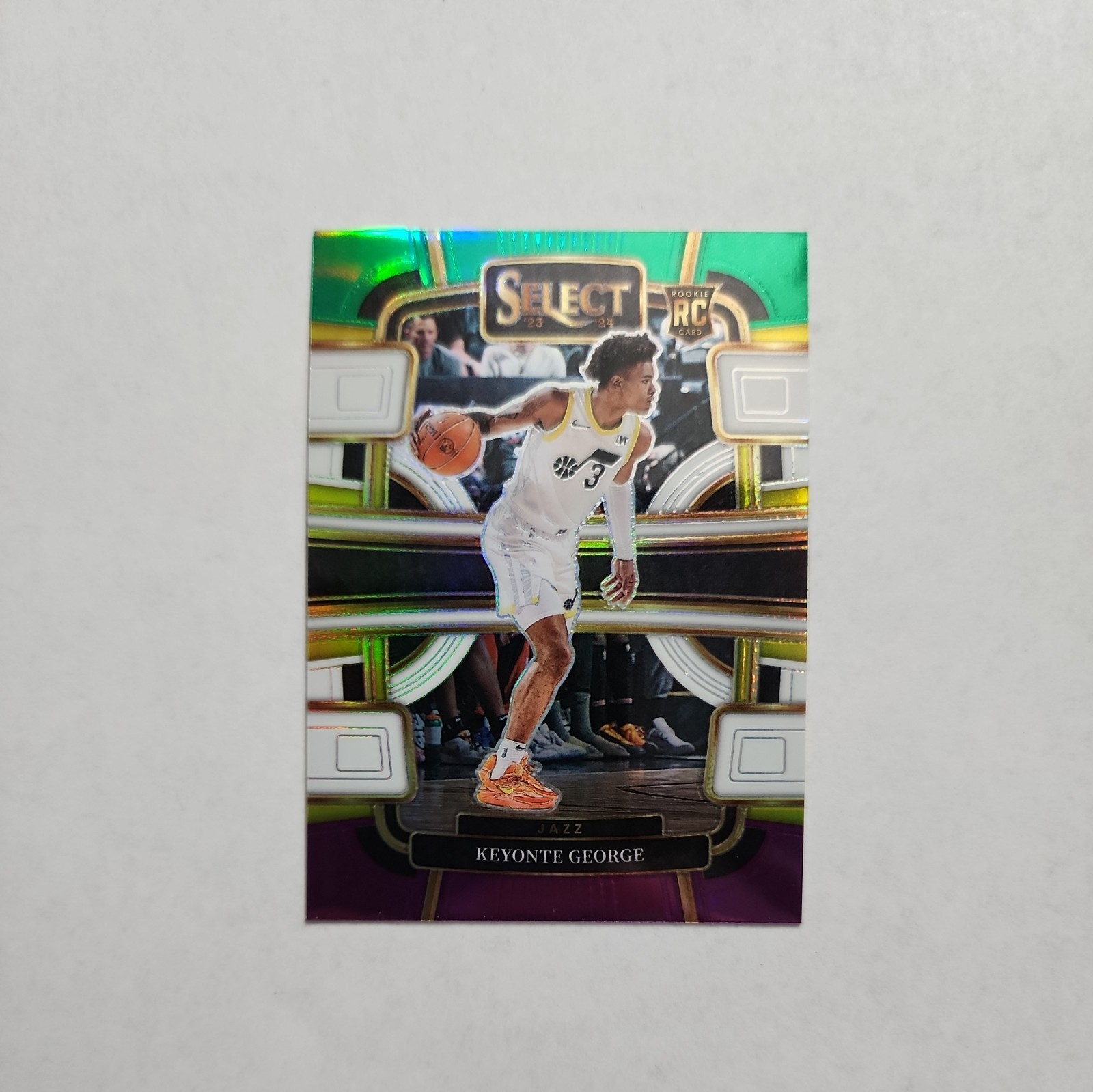2023-24 Select Keyonte George (RC) #75 Green White Purple Prizm Utah Jazz 
