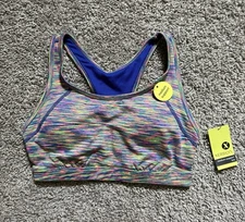 Xersion Medium Support Racerback Bra Size S Spring Spacedye