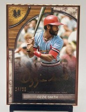 2025 Topps Museum Collection OZZIE SMITH Gold Framed Auto 24/35 Cardinals SP