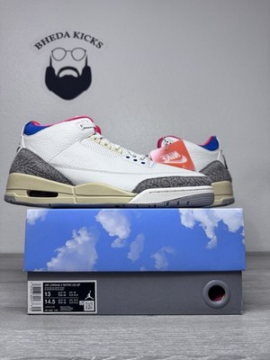Size 13 - Air Jordan 3 Seoul 2.0 White Black Sport Royal IB1482-100 Brand New