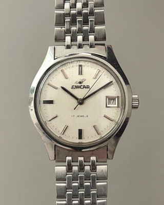 Enicar Ocean Pearl 2161-25-06 36mm Manual Wind Men s Watch 1970s
