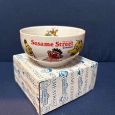Sesame Street, rice bowl, Ceramic, plate, Elmo, tableware, retro, vintage