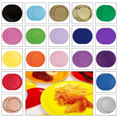 7''/9'' Runde Pappteller Gastronomie Geschirr Weihnachten Geburtstag Einweg Party