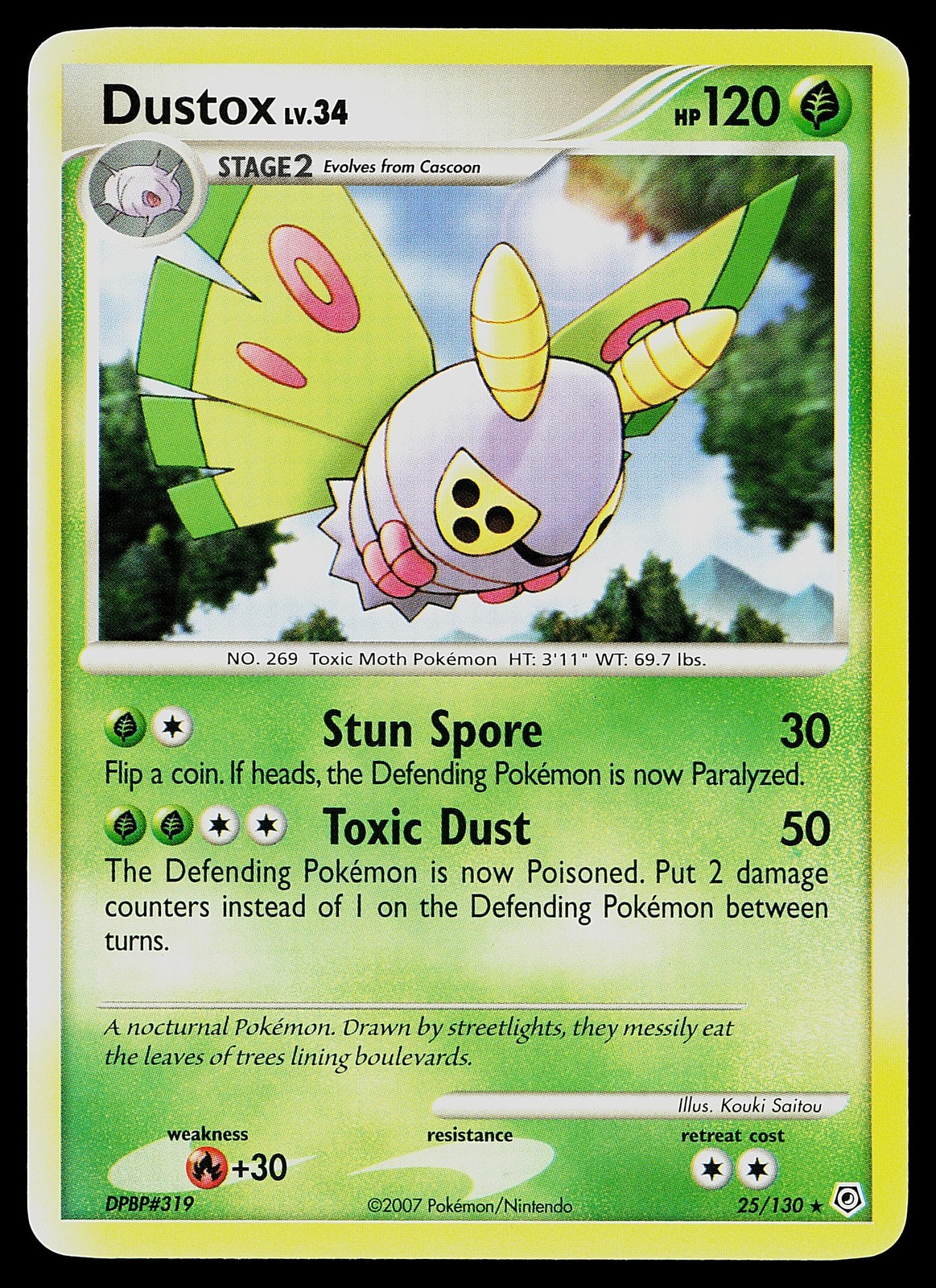 Pokemon Diamond and Pearl 25/130 Dustox