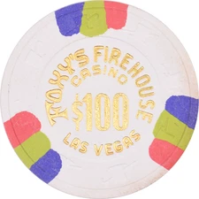 Foxy's Firehouse Casino Las Vegas Nevada $100 Chip 1969