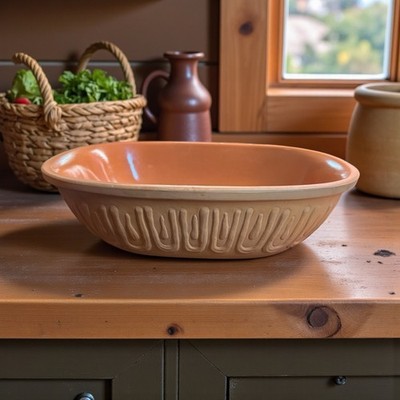 Vintage Rare Scheurich Keramik 839 West Germany Clay Baking Dish Missing Lid
