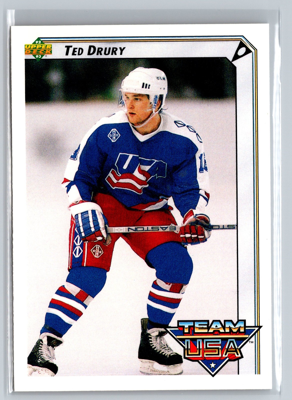 1992-93 Upper Deck #396 Ted Drury USA