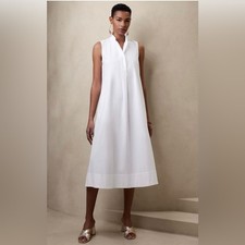 NWOT - Banana Republic Ravine Midi/Maxi Shirtdress | White | Size XL
