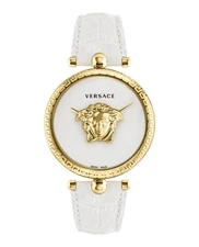 Versace Womens  Gold 39mm Strap Fashion Watch