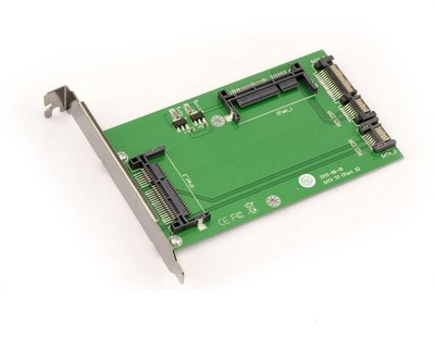 Adapter 2 Karten CFAST auf SATA - für CFAST Typ I oder II 24 Punkte