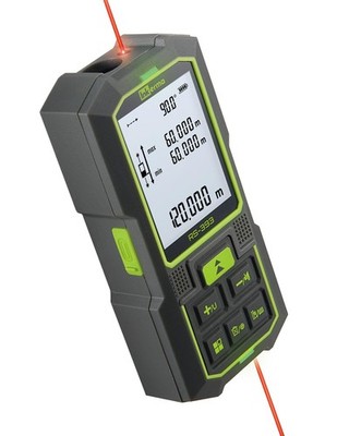 Beidseitiger Laser-Entfernungsmesser 393Ft/120M, wiederaufladbares Lasermessgerät mit Einheiten