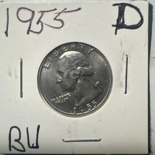1955-D WASHINGTON SILVER QUARTER ~ BU ~BEAUTIFUL COIN~