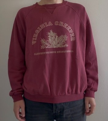 2001/2002 AW Raf Simons Virginia Creeper Pullover Crewneck Red Archive Size 50