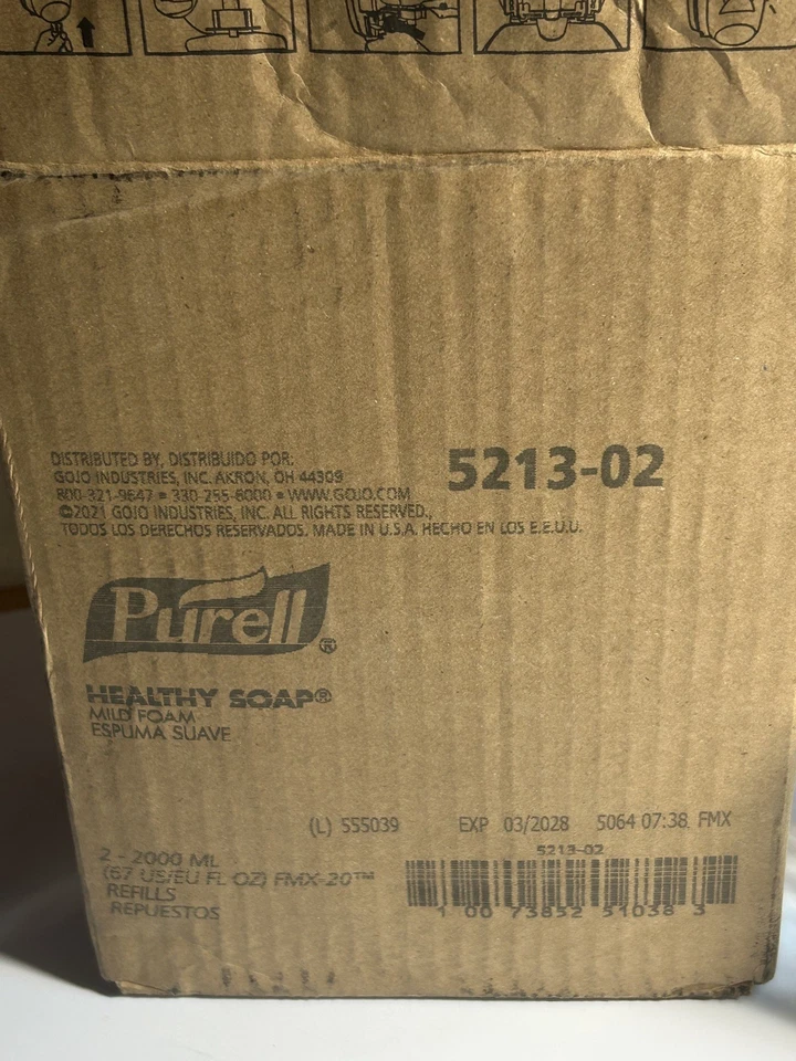 1c Purell 2L Sabonete Sem Fragrância Espuma Suave 2000mL Transparente Novo Expira em 2028 - Imagem 4 de 4