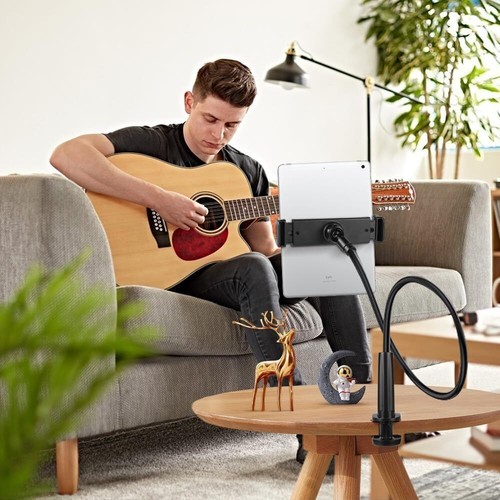 360° Flexible Gooseneck Lazy Bed Clamp Stand Holder Mount For iPad Tablet Arm UK - Picture 4 of 14