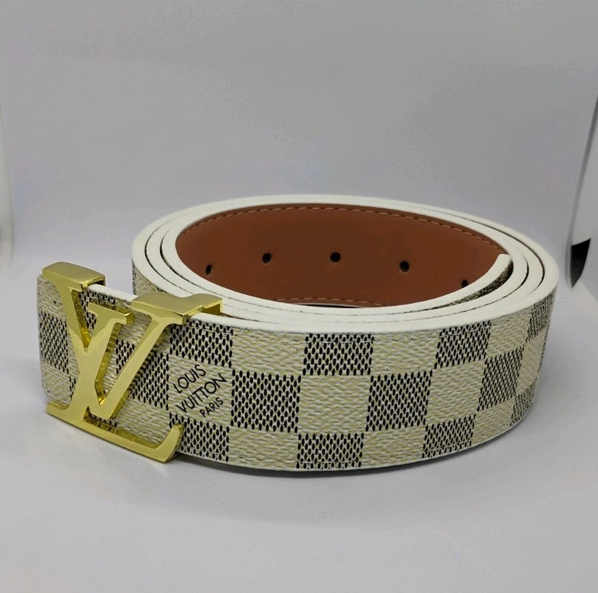 Preços baixos em Correias para homens Louis Vuitton Branco | eBay