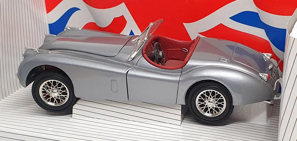 Ertl 1/18 Scale Diecast 07482 - 1948 Jaguar XK120 - Met. Grey - Image 2 of 4