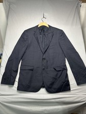 Hugo Boss Blazer Jacket 40R Navy Blue H-Jeckson Modern Fit Suit Wool Coat Mens