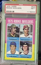 1975 Topps #623 Rookie Infielders Keith Hernandez RC PSA 7 St. Louis Cards 1689