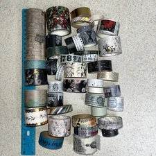 Assorted Lot Of 42 Washi Tape -Mostly Used But Some New