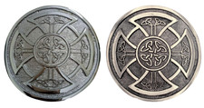 Round Celtic Knot Kilt Belt Buckle Highland Belt Buckle Celtic Antique Chrome