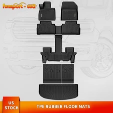 Floor Mats for 2020-2025 Kia Telluride Cargo Liner w/Backrest TPE All Weather