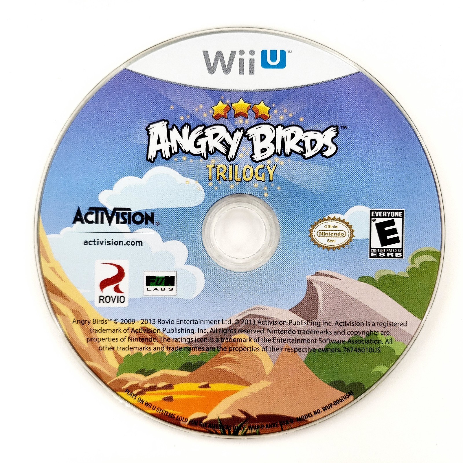 Angry Birds Trilogy (Nintendo Wii U, 2013) Complete Tested & Works ...