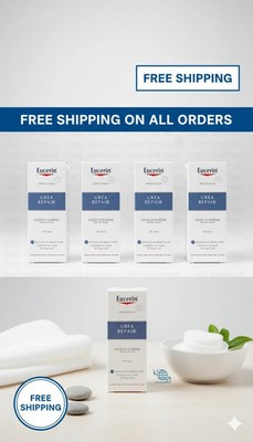 Eucerin Face Cream 5% Urea Hydrating Moisturizer Dry Skin 50ml - PACK OF 4