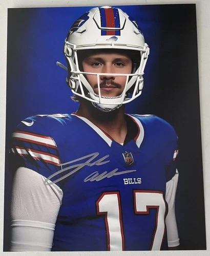 Josh Allen Signed Photo, 8x10 with COA, Buffalo Bills, MVP