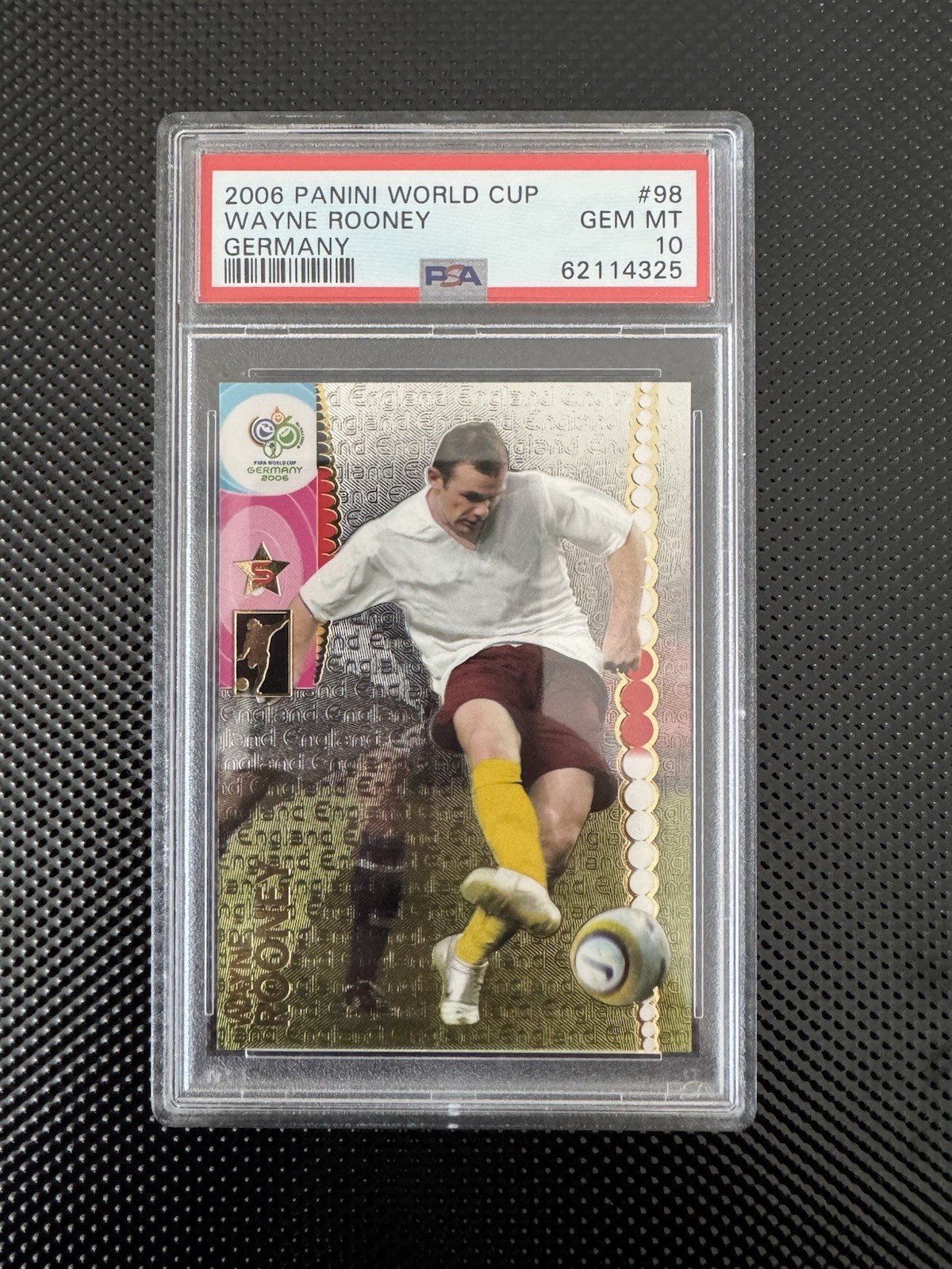 Wayne Rooney 2006 Panini FIFA World Cup Germany #98 PSA 10