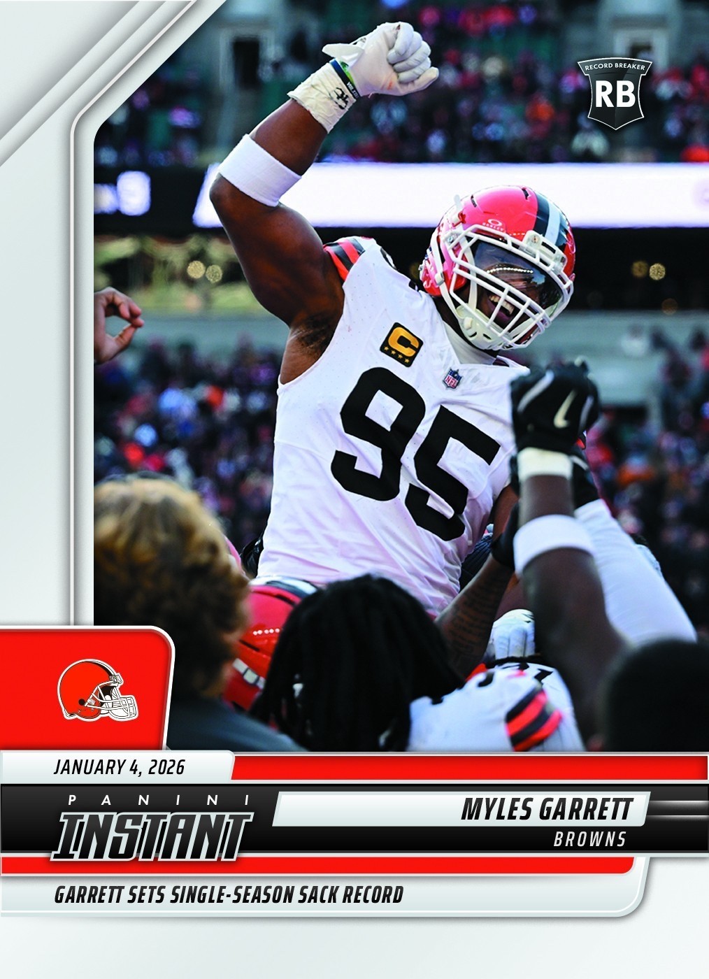 2025-26 Panini Instant NFL #396 Myles Garrett Cleveland Browns - QTY
