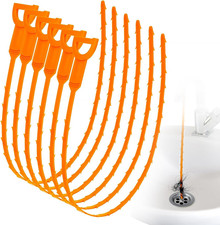 25 Inch Snake Drain Clog Remover Tool, 6PCS Hair Drain Cleaner Tool, Hair Cather