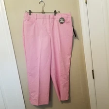 Counterparts Capris Pink Slims Your Tummy  Womens Size 16P RN 19747 NWT 