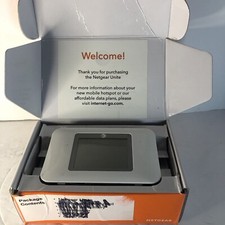 AT T Unite Netgear Mobile Hotspot-White. No Cords. Unit Only.