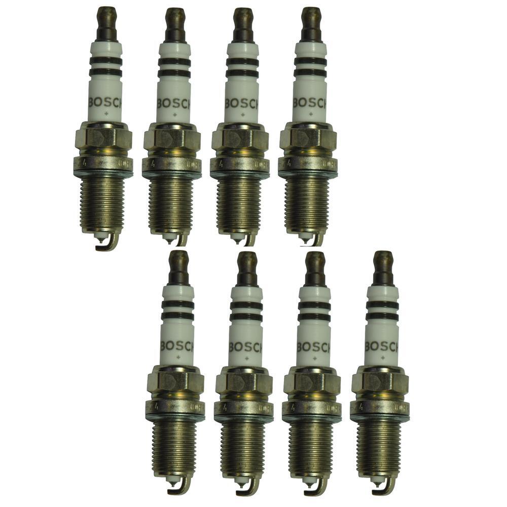 Bosch OE Fine Wire Double Platinum Set of 8 Spark Plugs For Audi R8 RS5 4.2L V8