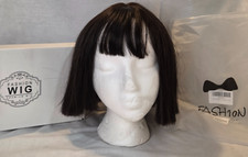 Fashion Wig Short Bob Wig with Bangs 10'' Dark Brown