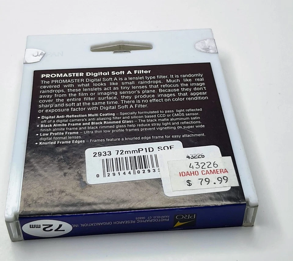 Pro 72 mm Soft A Digital Precision Optical Lens Filter Japan Portrait Sharp 72 - Image 3 of 4