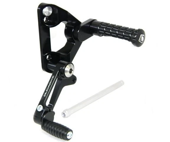 Juego de estriberas Ducabike CNC negras para ducati 748 916 996 998 SBK motogp race Foto 3 de 3