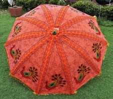 Garden Patio Embroidered Outdoor Indian Sun Parasol Hippie Beach Umbrella 72"
